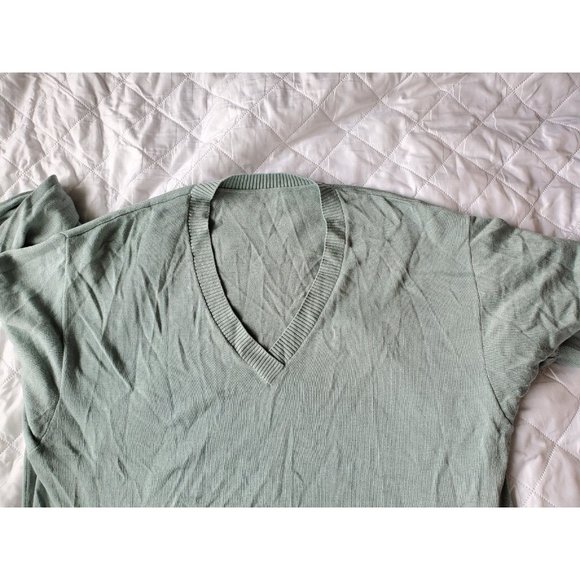 Black Milk MISTY V NECK KNIT SWEATER DRESS XL midi sage green - Picture 2 of 3